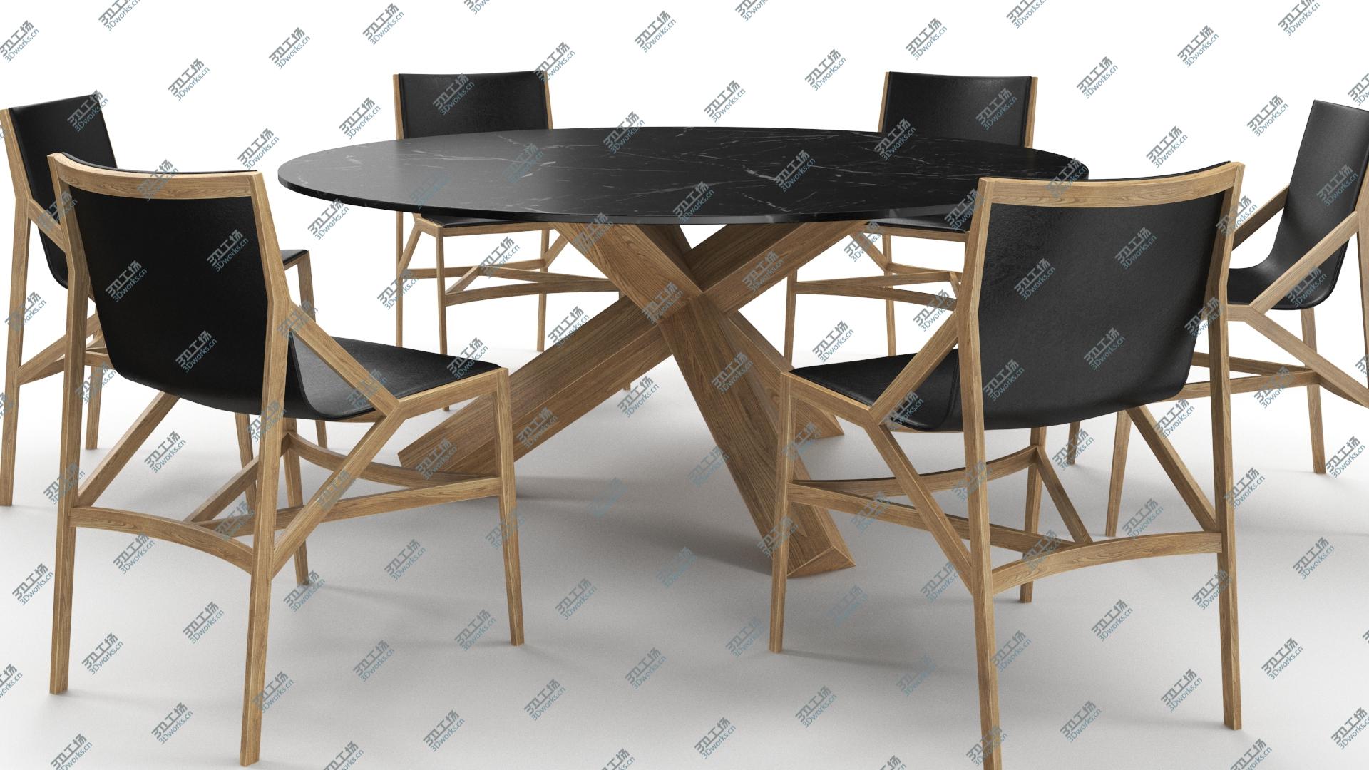 images/goods_img/2021040233/3D model Cassina Dining Table Chair Set Oak Marble/5.jpg